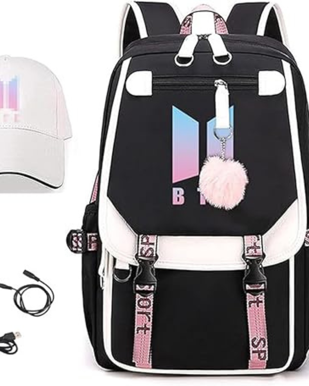 Mochila Bts Color Celeste