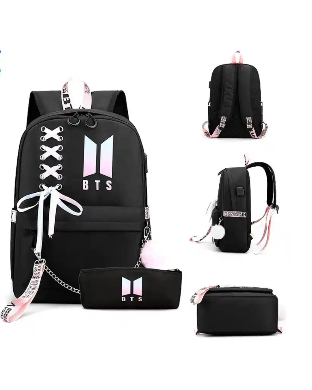 Mochila Bts Color Negro