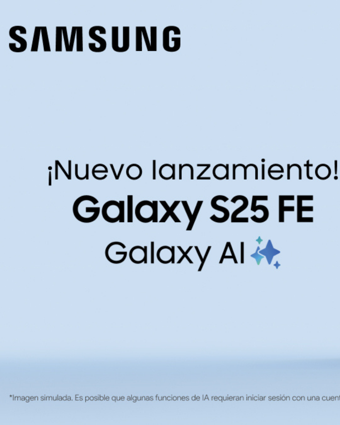Celular Samsung Galaxy S25 FE 128GB 8GB 6.7" Negro
